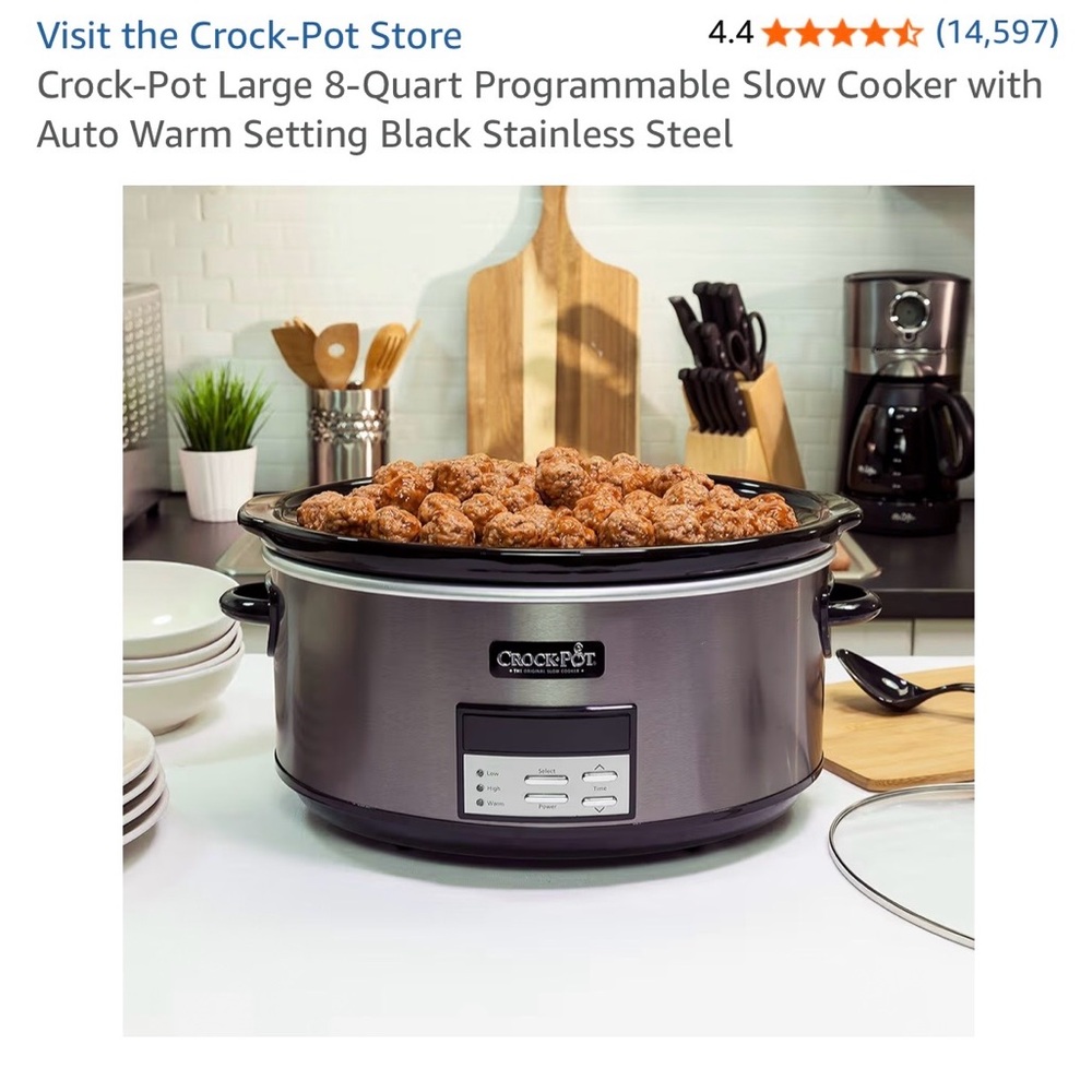 Crock-Pot Stainless Steel Slow Cooker - Picture 6 of 7